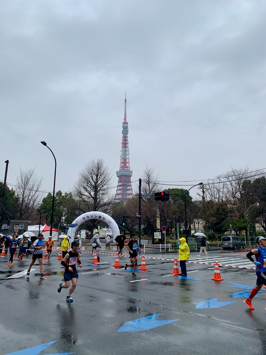 View of Tokyo Tower from the course